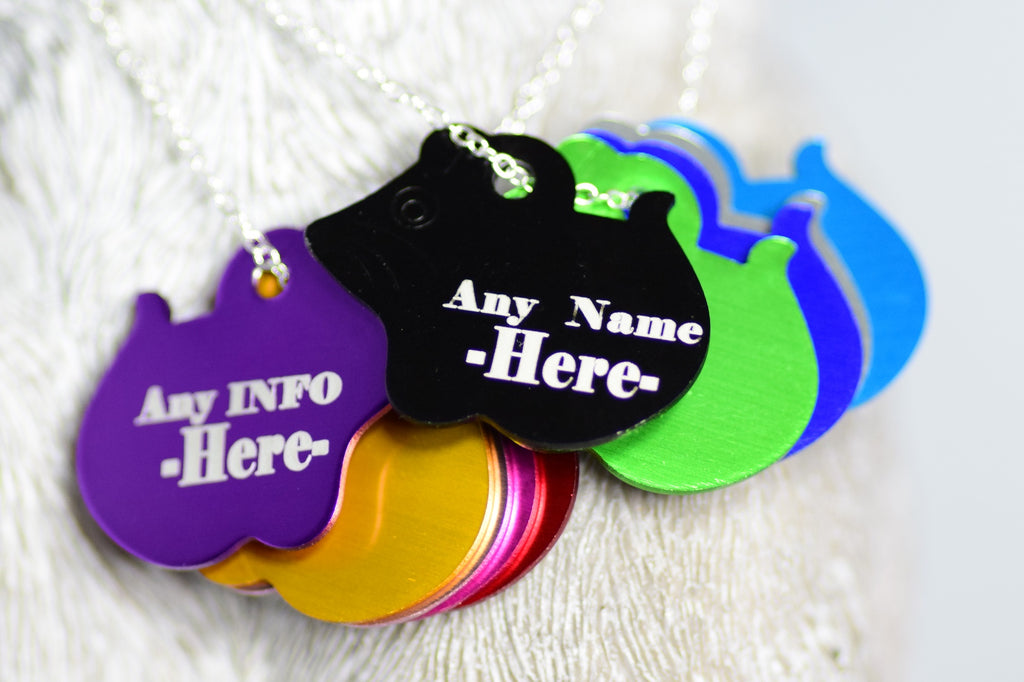 Personalised Engraved pet tag Small Mouse tag