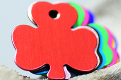 Personalised Engraved pet tag Shamrock Tag