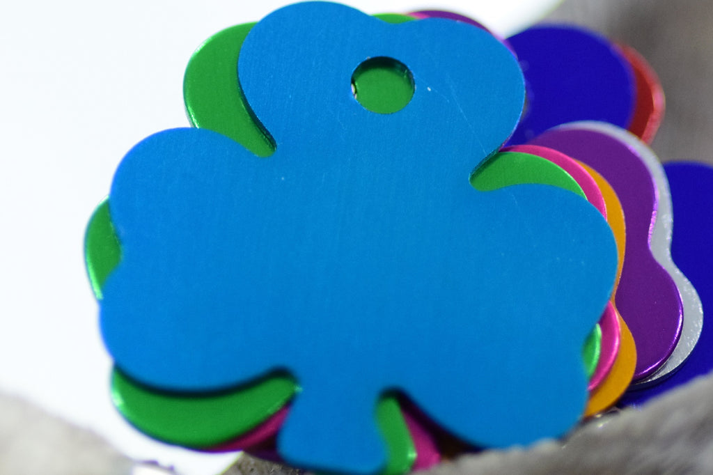 Personalised Engraved pet tag Shamrock Tag