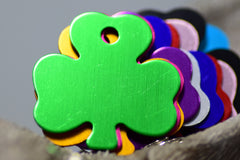 Personalised Engraved pet tag Shamrock Tag