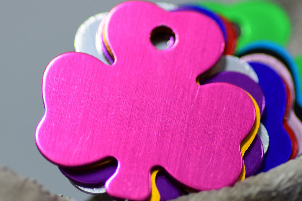 Personalised Engraved pet tag Shamrock Tag