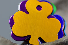 Personalised Engraved pet tag Shamrock Tag
