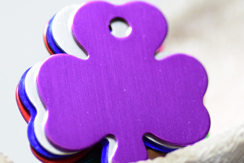Personalised Engraved pet tag Shamrock Tag