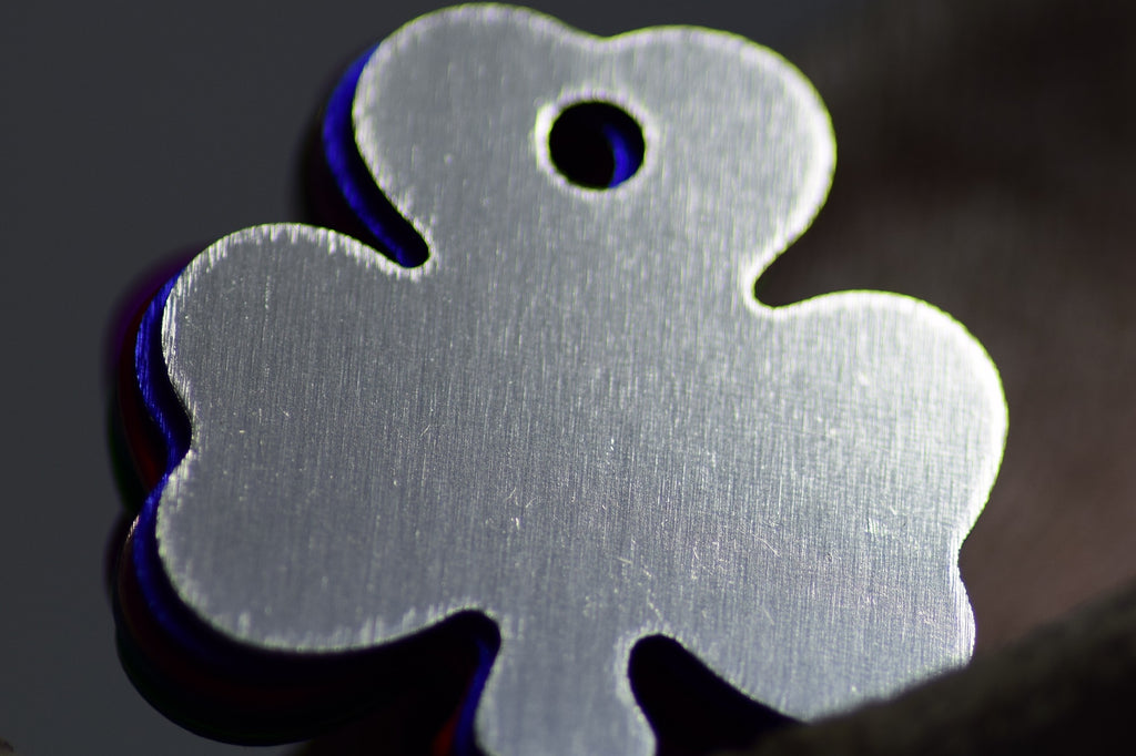 Personalised Engraved pet tag Shamrock Tag