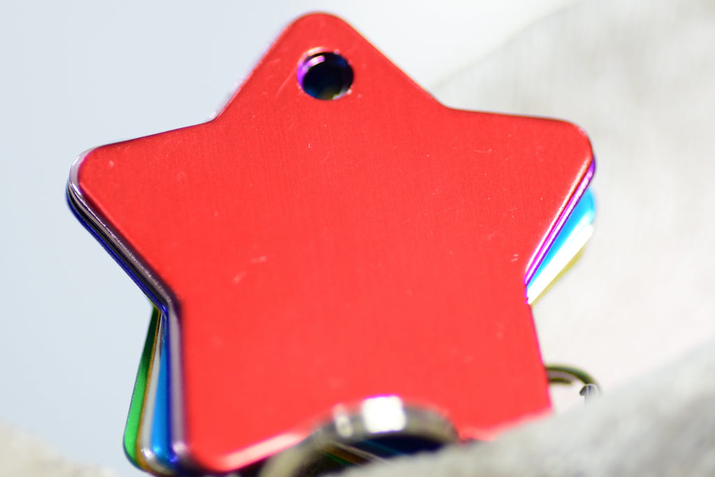 Personalised Engraved pet tag Star Tag