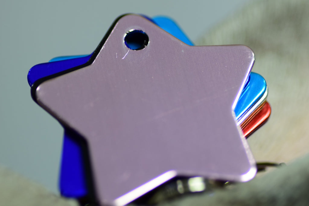 Personalised Engraved pet tag Star Tag