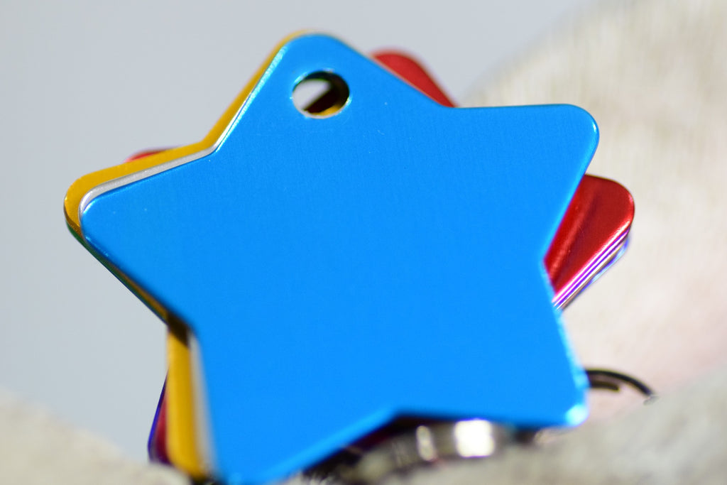 Personalised Engraved pet tag Star Tag