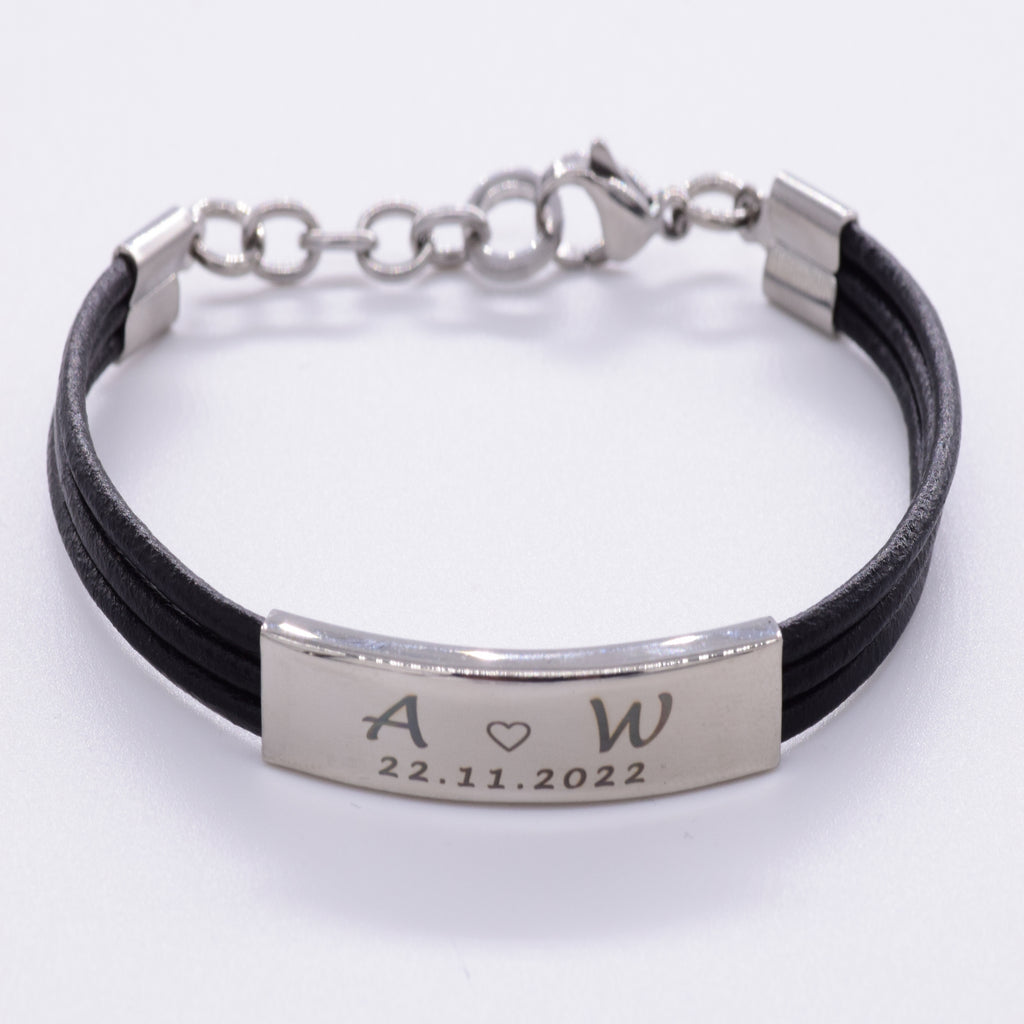 Womens Engraved Bracelet Personalised Engraved