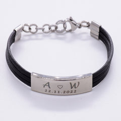 Womens Engraved Bracelet Personalised Engraved