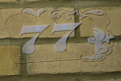 Door Number Sign Engraved personalised 8