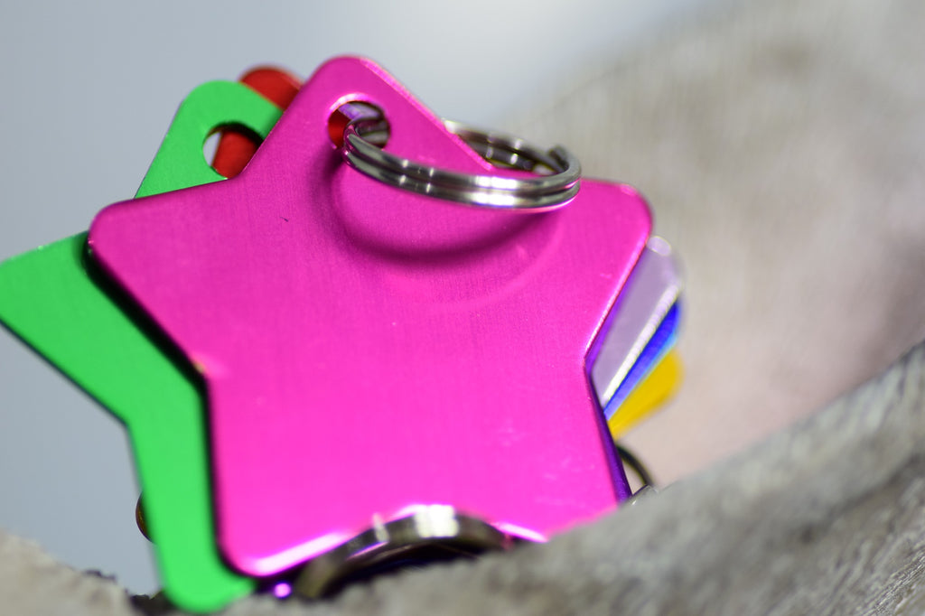 Personalised Engraved pet tag Star Tag