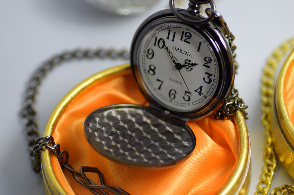 Pocket Watch engrraved personalised Quartz
