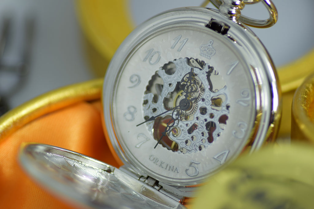Pocket Watch engrraved personalised Automatic
