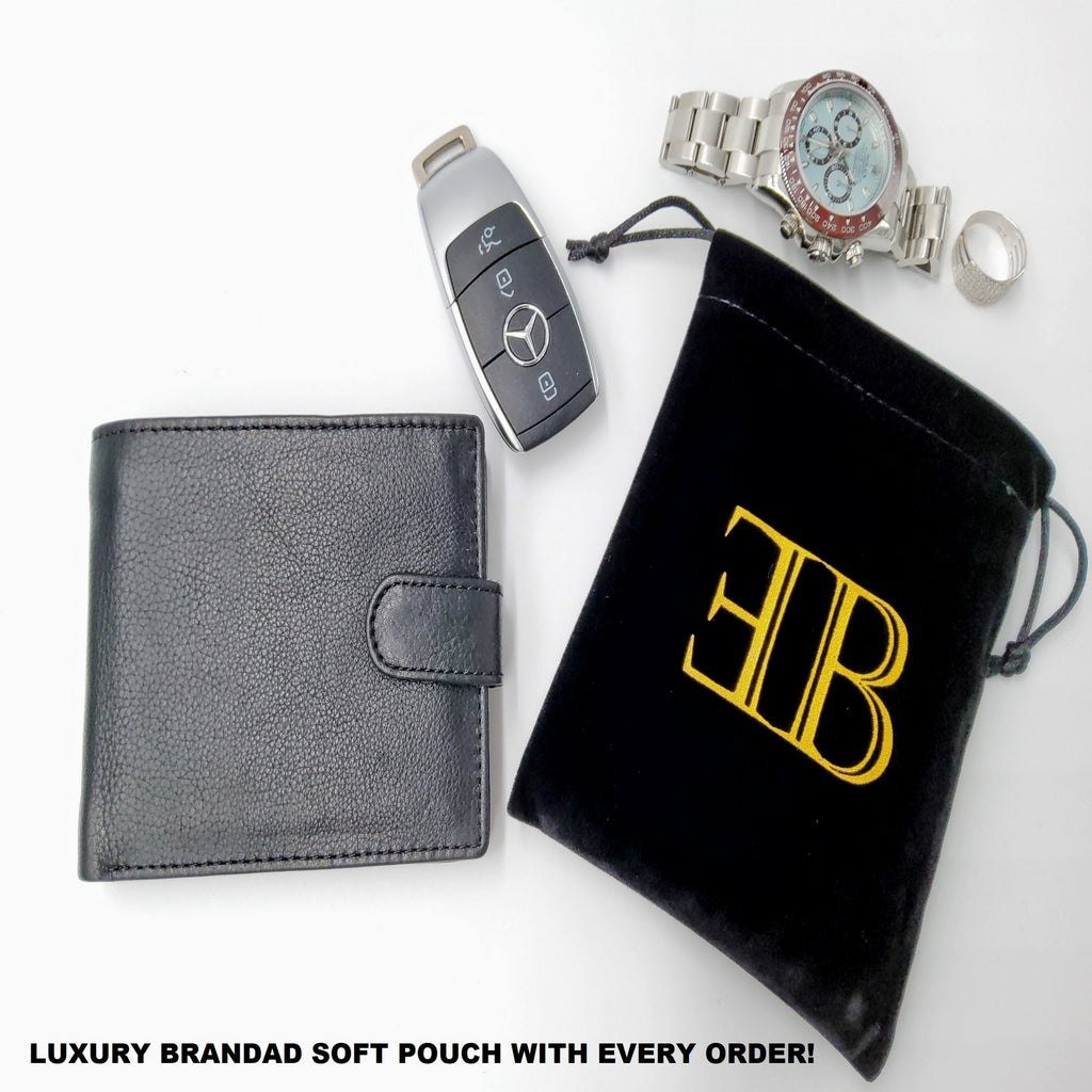 Wallet mens engraved custom black leather wallet birthday gift dad gift fathers day gift boyfriend gift personalised gift