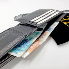 Wallet mens engraved custom black leather wallet birthday gift dad gift fathers day gift boyfriend gift personalised gift