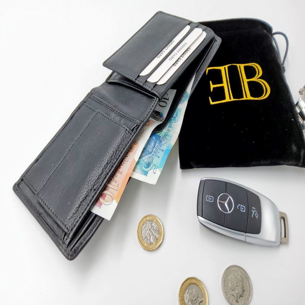Mens wallet personalised wallet gift for him real leather wallet fathers day gift engraved wallet
