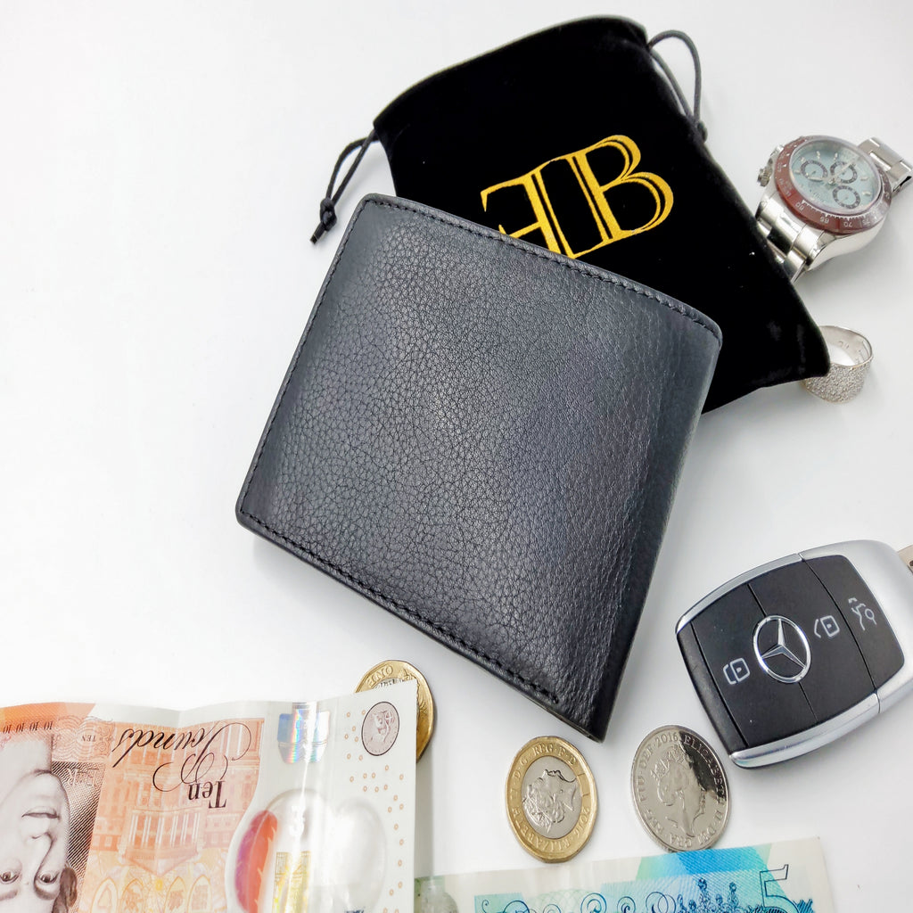 Mens wallet personalised wallet gift for him real leather wallet fathers day gift engraved wallet