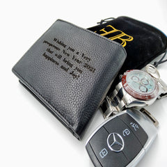 Mens wallet personalised wallet gift for him real leather wallet fathers day gift engraved wallet