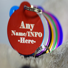Personalised Engraved pet tag Bulb Tag