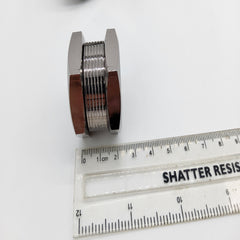 Nut Bolt Style Metal kitchen whisker food crusher ice crusher 35mm diameter 20mm thick design 2 tier Image Picture engraving
