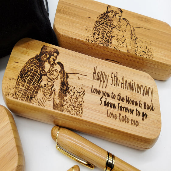 Wood Pen Engraved Image personalised engraved