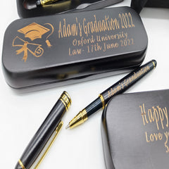 Black Wood Pen Engraved personalised engraved