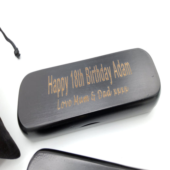 Black Wood Pen Engraved personalised engraved