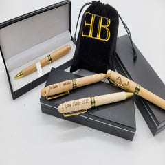 Wood Pen Engraved Image personalised engraved box