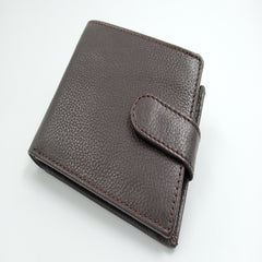 Mens Engraved Brown Wallet clasp Gift Boyfriend Father Personalised brown wallet