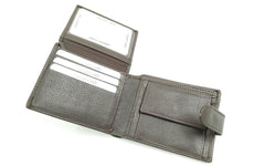 Mens Engraved Brown Wallet clasp Gift Boyfriend Father Personalised brown wallet