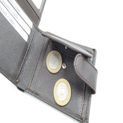 Mens Engraved Brown Wallet clasp Gift Boyfriend Father Personalised brown wallet