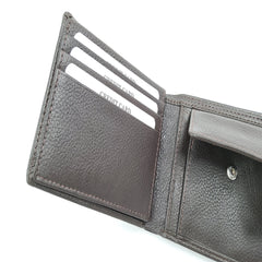 Mens Engraved Brown Wallet clasp Gift Boyfriend Father Personalised brown wallet
