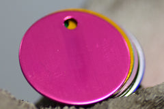Personalised Engraved pet tag Circle Tag