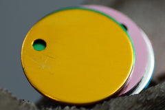 Personalised Engraved pet tag Circle Tag