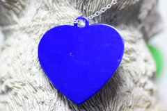 Personalised Engraved pet tag Large Heart Tag