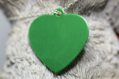 Personalised Engraved pet tag Large Heart Tag