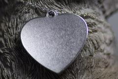 Personalised Engraved pet tag Large Heart Tag