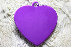 Personalised Engraved pet tag Large Heart Tag