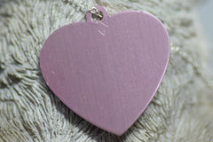 Personalised Engraved pet tag Large Heart Tag