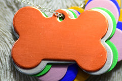 Personalised Engraved pet tag Small Bone Tag