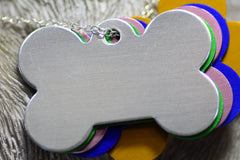 Personalised Engraved pet tag Small Bone Tag