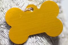 Personalised Engraved pet tag Small Bone Tag