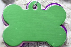 Personalised Engraved pet tag Large Bone Tag