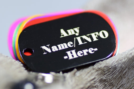 Personalised Engraved pet tag Large Oval Tag