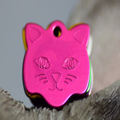 Personalised Engraved pet tag Cat tag
