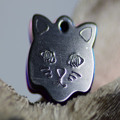Personalised Engraved pet tag Cat tag