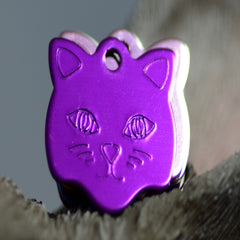 Personalised Engraved pet tag Cat tag
