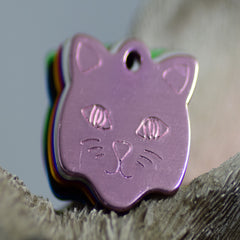 Personalised Engraved pet tag Cat tag