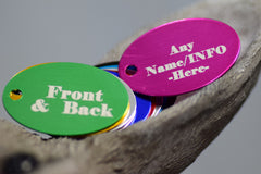 Personalised Engraved pet tag Large Round Tag
