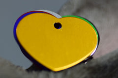 Personalised Engraved pet tag Small Heart Tag